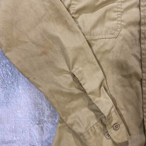 Vintage 70s Levis Movin On Shirt! Tan Levis Embroidered Shirt - Picture 4 of 5